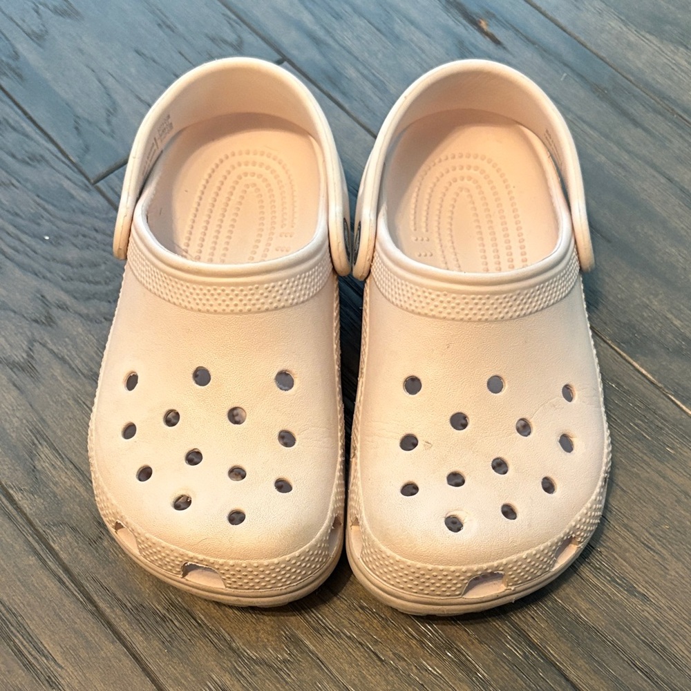 CROCS Kids Light Tan Clogs